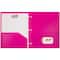 JAM Paper 3-Hole Heavy Duty Plastic Pocket Folder, 6ct.